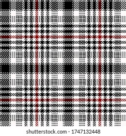 Black, White and red colors modern tartan plaid Scottish seamless pattern.Texture from plaid,tablecloths, clothes, shirts, dresses, jacket, skirt, paper, blankets and other textile products.