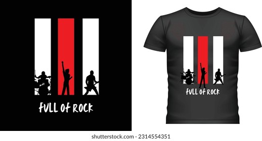 Diseño de camisetas de banda blanca y roja, camiseta de banda de conciertos, diseño de camisetas famosas, diseño elegante, compras, diseño de moda, amante de la música