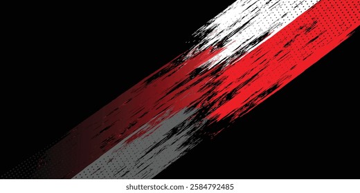 black white and red grunge texture background. eps 10
