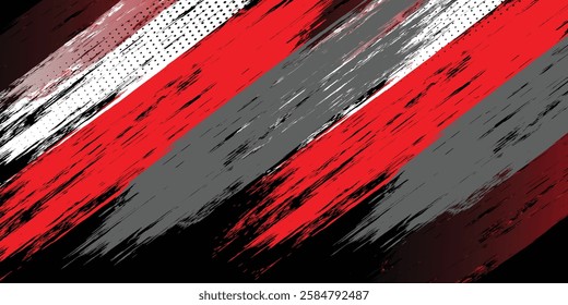 black white and red grunge texture background. eps 10