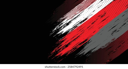 black white and red grunge texture background. eps 10