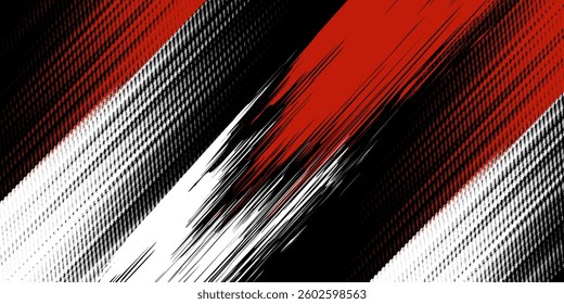 black white and red grunge texture background.vector sport
