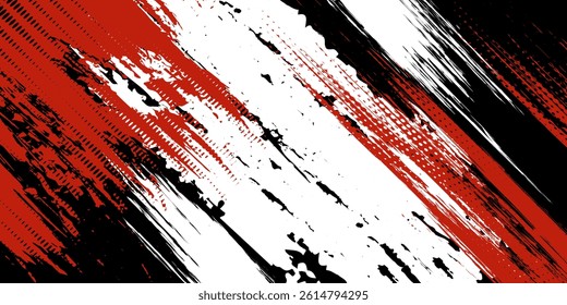 black white and red grunge texture background. vector eps10