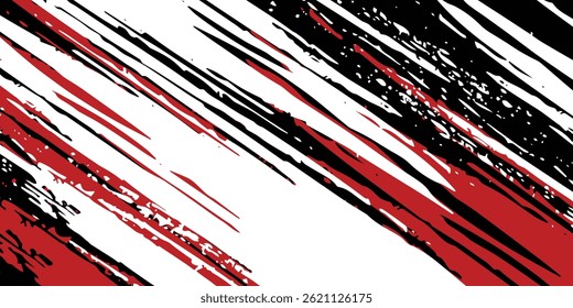 Fondo de textura de grunge blanco y rojo negro. Ilustración vectorial