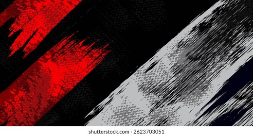 schwarz-weißer und roter farbiger Texturhintergrund