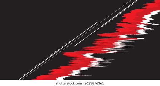Fondo de textura grunge blanco y rojo negro. eps 10