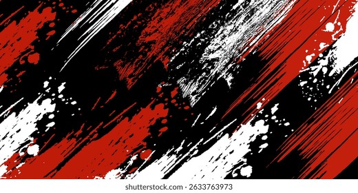 black white and red grunge texture background. eps 10