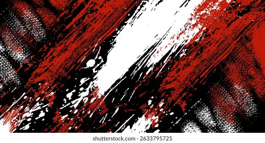 black white and red grunge texture background. eps 10