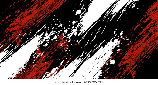 black white and red grunge texture background. eps 10