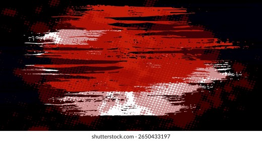 Black white and red grunge texture background.