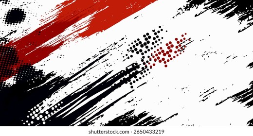Fondo de textura grunge blanco y rojo negro.