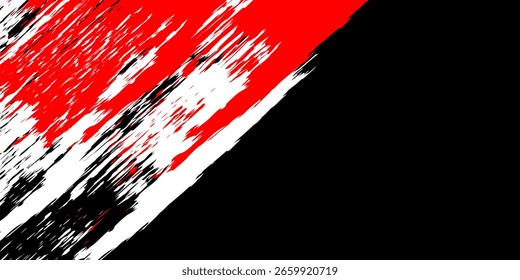 Fondo de textura de grunge blanco y rojo negro. EPS 10