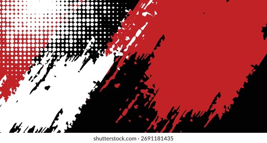 Fondo de textura de grunge blanco y rojo negro. Ilustración vectorial EPS10