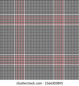 Black, White and Red modern tartan plaid Scottish seamless pattern.Texture from plaid,tablecloths, clothes, shirts, dresses, jacket, skirt, paper, blankets and other textile products.Glen plaid.