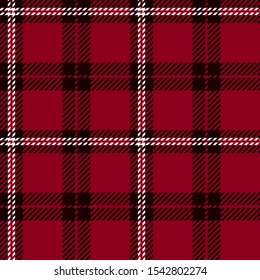 Black, White and Red tartan plaid Scottish seamless pattern.Texture from plaid,tablecloths, clothes, shirts, dresses, jacket, skirt, paper, blankets and other textile products. Christmas concept.