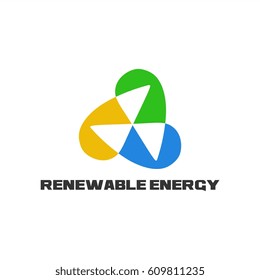 Black White Renewable Energy Logo Stock Vector (Royalty Free) 609811235 ...