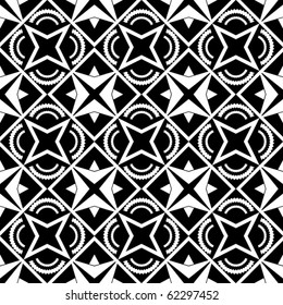 black and white repeating ornament
