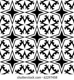 black and white repeating ornament