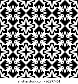 black and white repeating ornament