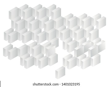 Black and white restangle pattern, background, texture