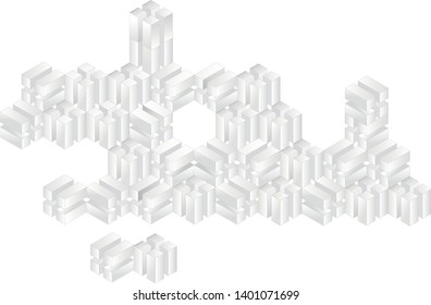 Black and white restangle pattern, background, texture