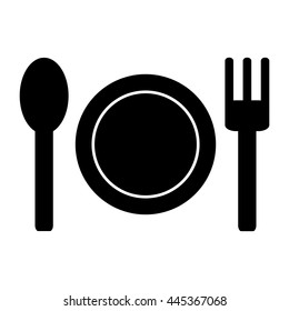 Black and White Restaurant Sign Vector