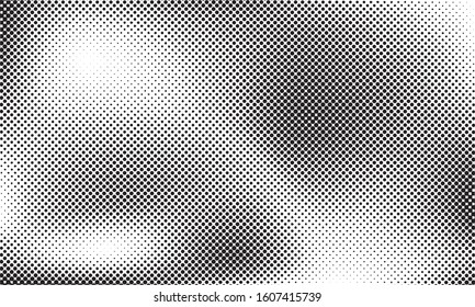 Black and white retro comic backdrop design. Pop art background with halftone dots