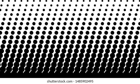 Black and white retro comic pop art background with dots, cartoon halftone background vector illustration eps10