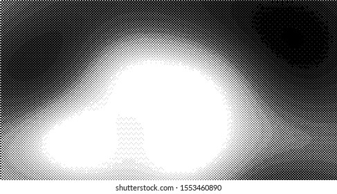 Black and white retro comic pop art background with halftone dots design, vector illustration template Eps 10