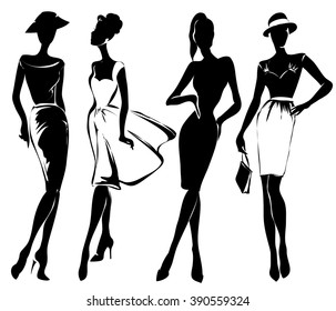 125,412 Woman dress sketch Images, Stock Photos & Vectors | Shutterstock