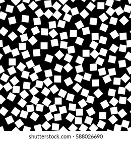 Black and white retro pattern in Memphis style. Styling fashion trends 80-90s. Seamless mosaic texture for design websites, fabrics, packaging, wallpaper, interiors and furniture. Vector illustration.