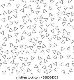 Black and white retro pattern in Memphis style. Styling fashion trends 80-90s. Seamless mosaic texture for design websites, fabrics, packaging, wallpaper, interiors and furniture. Vector illustration.