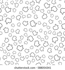 Black and white retro pattern in Memphis style. Styling fashion trends 80-90s. Seamless mosaic texture for design websites, fabrics, packaging, wallpaper, interiors and furniture. Vector illustration.
