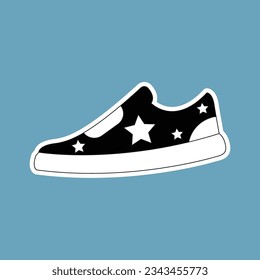 Black and White Retro Sneaker