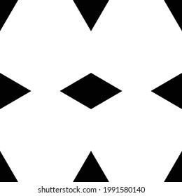 Black and white rhombus pattern