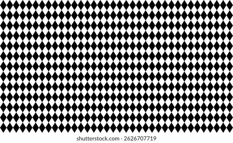Black and white rhombus pattern background. diamond pattern. rhombuses ornament. geometric background. vector illustration