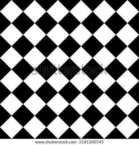 Black white rhombus seamless pattern