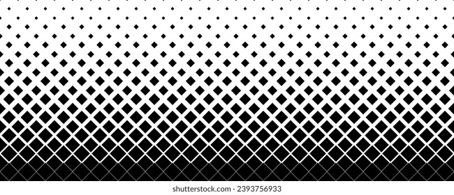 black white rhombuses halftone pattern