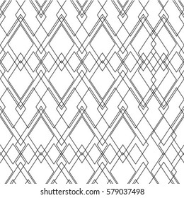 Black and white rhombuses pattern