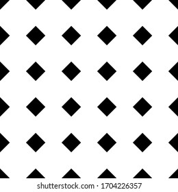 Black and white rhombuses seamless pattern. Vector illustration.