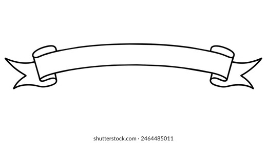 A black and white ribbon with swirls and a flower on it, an elegant accessory