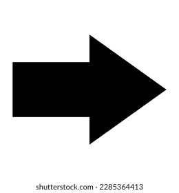 black and white right icon pointer digital element button. 