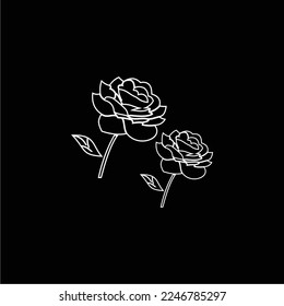 black and white roses are simple and elegant, suitable for use in all fields, especially in sectors related to the plant world