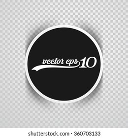 marco redondo blanco y negro con relieve en fondo a cuadros