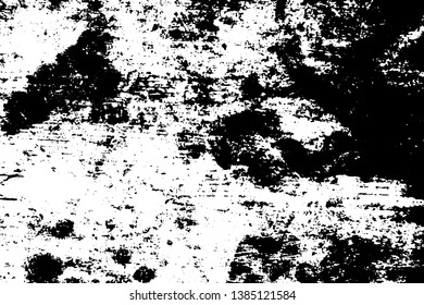 Black and white rustic grit texture. Pebble sand surface traced vector background. Detailed natural texture. Abstract monochrome ornament. Grungy distressed foreground. Noisy vintage effect overlay