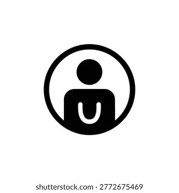 Black and white of a sad face emoticon with closed eyes and downturned mouth frown minimalist