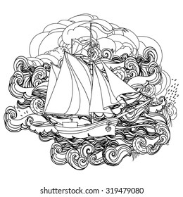 352 Zentangle Ship Images, Stock Photos & Vectors | Shutterstock