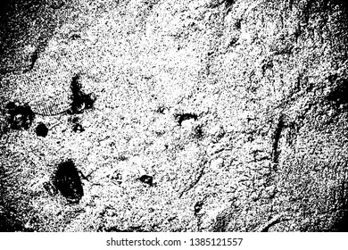 Black and white sandy texture. Weathered wall surface traced vector background. Detailed natural texture. Noisy monochrome ornament. Grungy distressed foreground. Rustic vintage effect overlay
