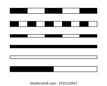 Black White Scale Bars Vector Set Stock Vector (Royalty Free ...