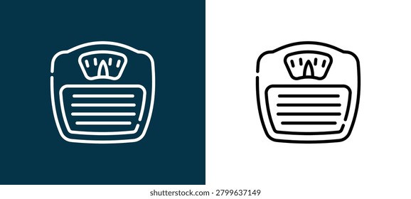 Dúo iconos contorno escala